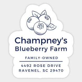 Champney's Blueberry Farm Sticker